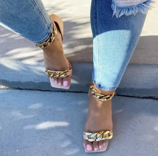 Blind Gold Rope Sandals