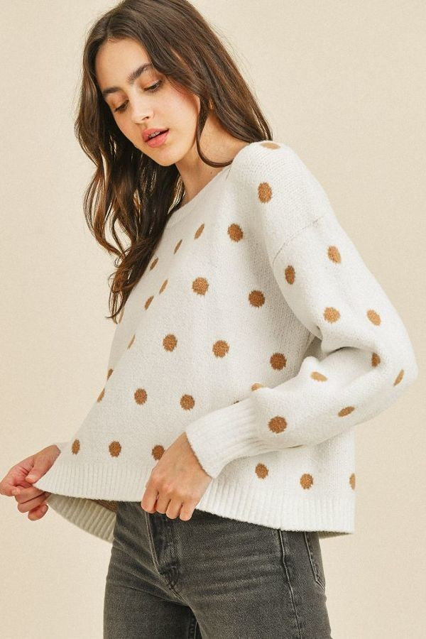 Polka Dots Long Sleeve Top