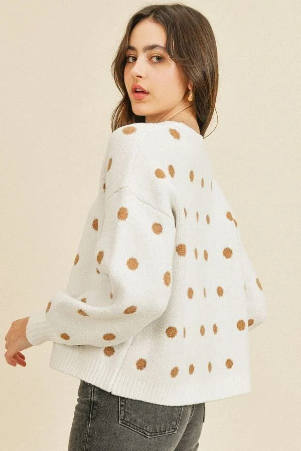 Polka Dots Long Sleeve Top