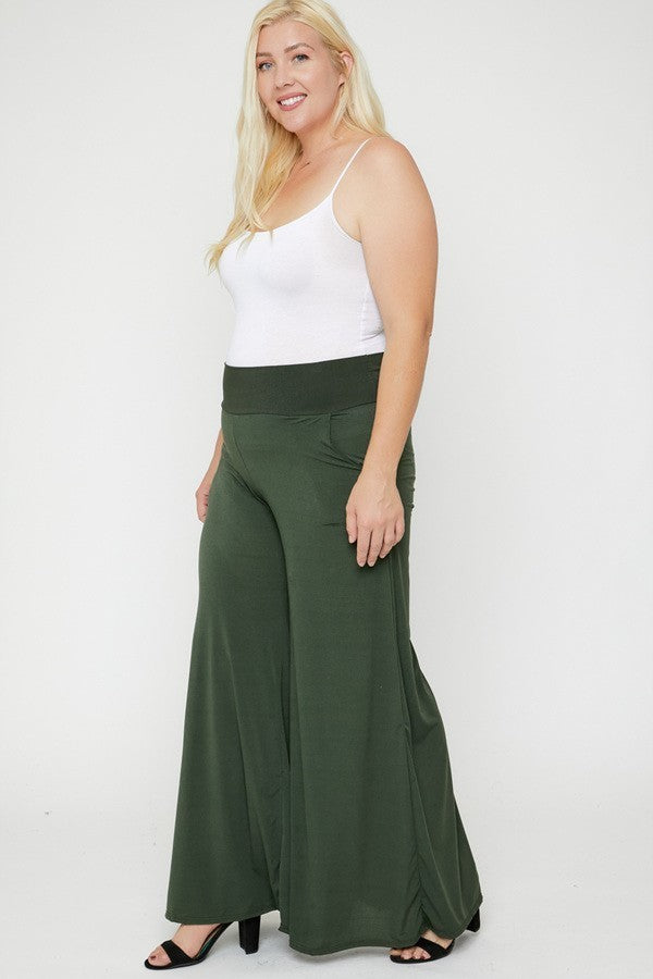 High waist palazzo pants